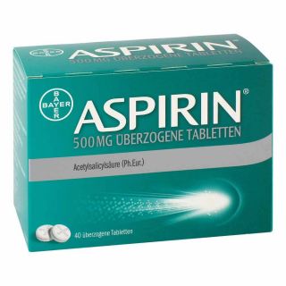 Aspirin 500mg 40 stk von Bayer Vital GmbH PZN 10203626