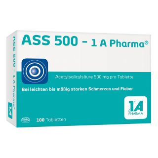 ASS 500-1A Pharma 100 stk von 1 A Pharma GmbH PZN 08612435