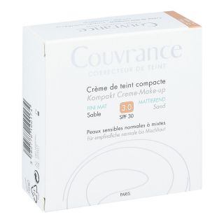 Avene Couvrance Kompakt Cr.-make-up matt.sand 3 10 g von PIERRE FABRE DERMO KOSMETIK GmbH PZN 10942476