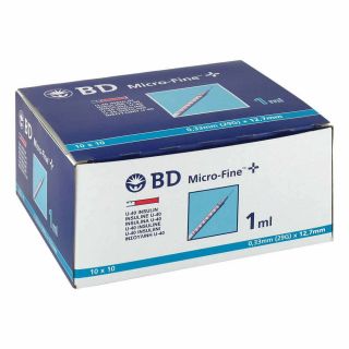 Bd Micro-fine+ U 40 Ins.spr. 12,7 mm 100X1 ml von  PZN 04400127