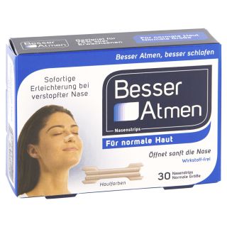 Besser Atmen Nasenstrips beige normale Grösse 30 stk von GlaxoSmithKline Consumer Healthc PZN 02952549