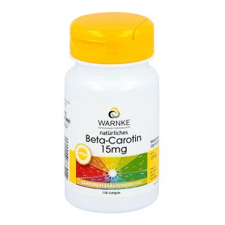Beta Carotin Kapseln 15 mg natürlich 100 stk von Warnke Vitalstoffe GmbH PZN 07115611