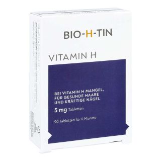 BIO-H-TIN Vitamin H 5 mg für 6 Monate Tabletten 90 stk von Dr. Pfleger Arzneimittel GmbH PZN 09900484
