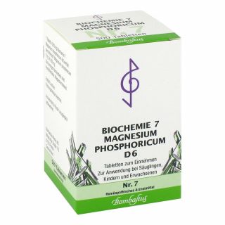 Biochemie 7 Magnesium phosphoricum D6 Tabletten 500 stk von Bombastus-Werke AG PZN 01073627