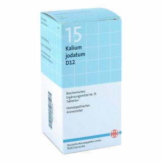 Biochemie Dhu 15 Kalium jodatum D12 Tabletten 420 stk von DHU-Arzneimittel GmbH & Co. KG PZN 06584373