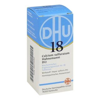 Biochemie Dhu 18 Calcium sulfuratum D12 Tabletten 80 stk von DHU-Arzneimittel GmbH & Co. KG PZN 00275292