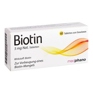 Biotin 5 Mg Nat.tabletten 60 stk von Abanta Pharma GmbH PZN 10352800