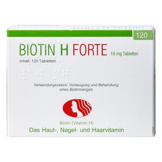 Biotin H forte Tabletten 120 stk von Pharma Peter GmbH PZN 00573345