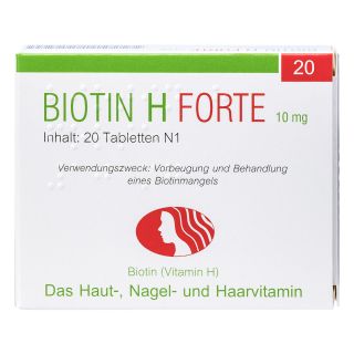 Biotin H forte Tabletten 20 stk von Pharma Peter GmbH PZN 00964471