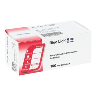 BisoLich 5mg 100 stk von Zentiva Pharma GmbH PZN 00992852