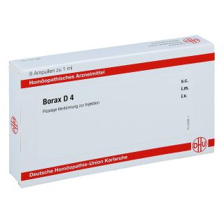 Borax D4 Ampullen 8X1 ml von DHU-Arzneimittel GmbH & Co. KG PZN 11704520