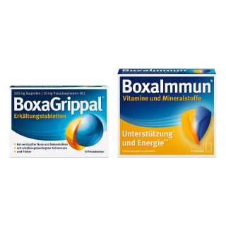 Boxagrippal Erkältungstabletten + Boxaimmun Vitamine und Mineral 1 stk von Angelini Pharma Deutschland GmbH PZN 08101665
