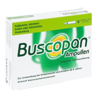 Buscopan Injektionslösung 5X1 ml von A. Nattermann & Cie GmbH PZN 03517212
