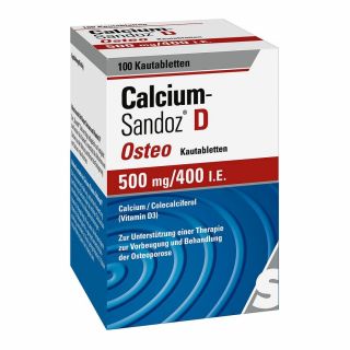Calcium-Sandoz D Osteo 500mg/400 internationale Einheiten 100 stk von Hexal AG PZN 02227825