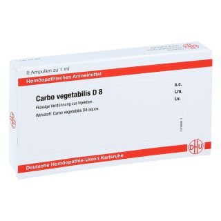 Carbo Vegetabilis D8 Ampullen 8X1 ml von DHU-Arzneimittel GmbH & Co. KG PZN 11704879