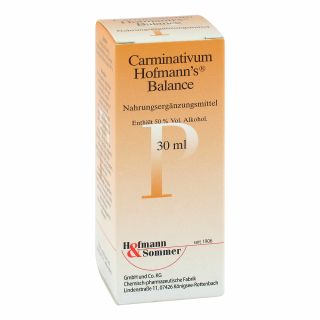 Carminativum Hofmann's Balance Flüssigkeit zur, zum Einn. 30 ml von Hofmann & Sommer GmbH & Co. KG PZN 12344414