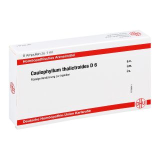 Caulophyllum Thalictroides D6 Ampullen 8X1 ml von DHU-Arzneimittel GmbH & Co. KG PZN 11704974