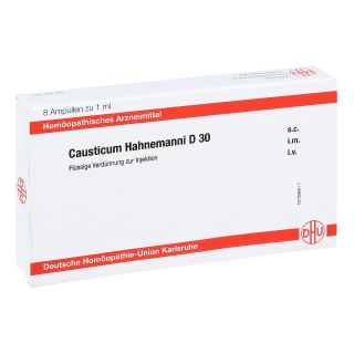 Causticum Hahnemanni D30 Ampullen 8X1 ml von DHU-Arzneimittel GmbH & Co. KG PZN 11705028