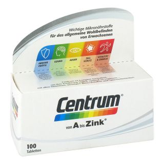 Centrum A-z Tabletten 100 stk von Hecht Pharma GmbH GB - Handelswa PZN 15581528