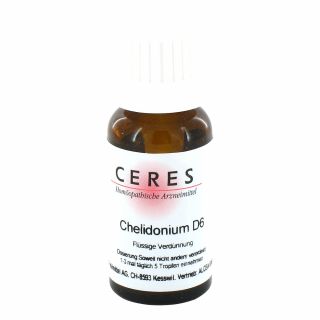Ceres Chelidonium D6 Dilution 20 ml von CERES Heilmittel GmbH PZN 00971264