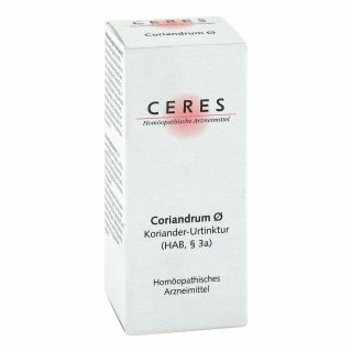 Ceres Coriandrum Urtinktur 20 ml von CERES Heilmittel GmbH PZN 00178790