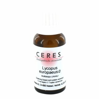 Ceres Lycopus europaeus Urtinktur 20 ml von CERES Heilmittel GmbH PZN 00179128
