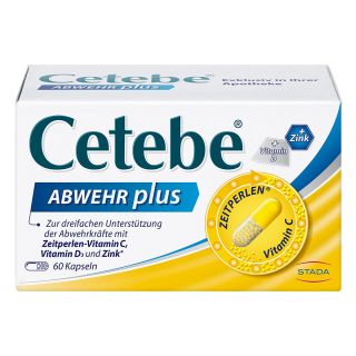 CETEBE Abwehr plus Mit Vitamin C, D und Zink 60 stk von STADA Consumer Health Deutschlan PZN 02411150