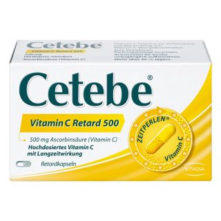 Cetebe Vitamin C Retard 500 Kapseln 60 stk von STADA Consumer Health Deutschlan PZN 03884287