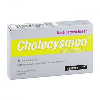 Cholecysmon Silberperlen 25 stk von Esteve Pharmaceuticals GmbH PZN 01217919