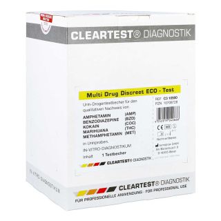 Cleartest Multi Drug Discreet Eco-test 5fach 1 stk von Diaprax GmbH PZN 10708728