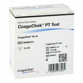 Coaguchek Pt Test 2X24 stk von Roche Diagnostics Deutschland Gm PZN 11311329
