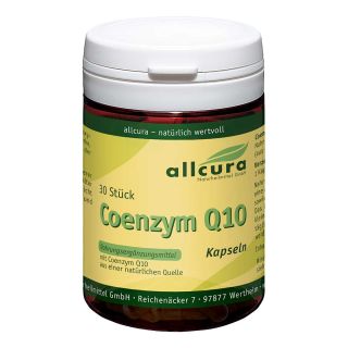 Coenzym Q10 Kapseln a 200 mg 30 stk von allcura Naturheilmittel GmbH PZN 16739575