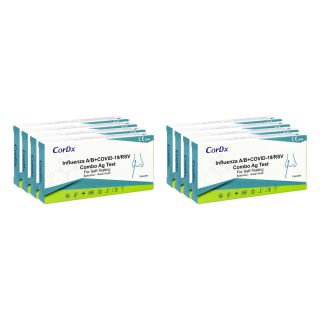 Cordx RSV+Influenza A/B+COVID-19 Combo Ag Selbsttest Nasentest 8 stk von  PZN 08102343