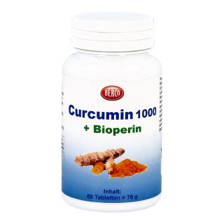 Curcumin 1000+bioperin Berco Tabletten 60 stk von Berco-ARZNEIMITTEL PZN 14041296