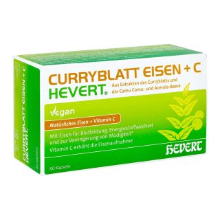 Curryblatt Eisen+c Hevert Kapseln 60 stk von Hevert-Arzneimittel GmbH & Co. K PZN 17444296