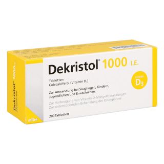Dekristol 1.000 I.E. Tabletten 200 stk von MIBE GmbH Arzneimittel PZN 10068967