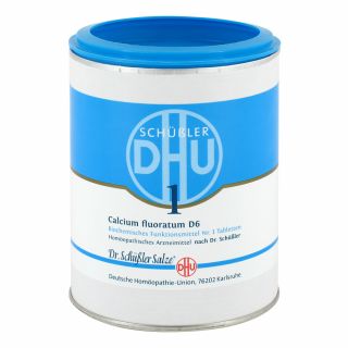 DHU 1 Calcium fluorat.D 6 Tabletten 1000 stk von DHU-Arzneimittel GmbH & Co. KG PZN 00273784