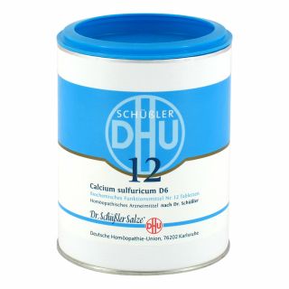 DHU Schüßler Salz Nummer 12 Calcium sulfuricum D6 1000 stk von DHU-Arzneimittel GmbH & Co. KG PZN 00274878