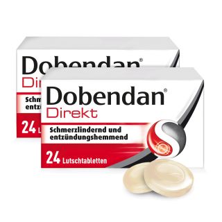 Dobendan Direkt Flurbiprofen 8,75 mg Lutschtabletten 2x24 stk von Reckitt Benckiser Deutschland Gm PZN 08100050