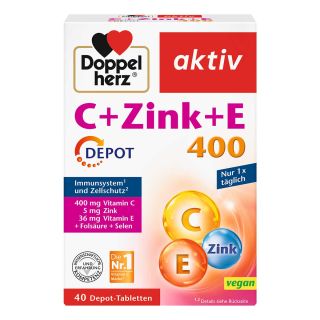 Doppelherz C + Zink + E Depot Tabletten 40 stk von Queisser Pharma GmbH & Co. KG PZN 02561607