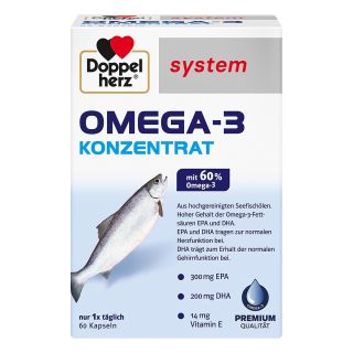 Doppelherz system Omega-3 Konzentrat 60 stk von Queisser Pharma GmbH & Co. KG PZN 06132731