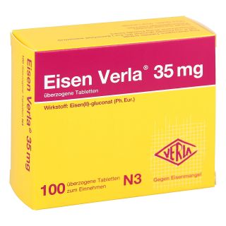 Eisen Verla 35mg 100 stk von Verla-Pharm Arzneimittel GmbH &  PZN 11163900
