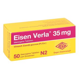 Eisen Verla 35mg 50 stk von Verla-Pharm Arzneimittel GmbH &  PZN 11163892