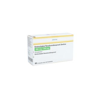 Emtricitabin/tenofovirdisoproxil Zentiva 200/245mg 3X30 stk von Zentiva Pharma GmbH PZN 12731499