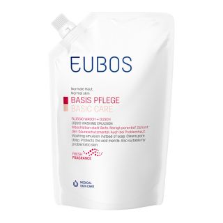 Eubos Flüssig rot Nachfüllpackung mit frischem Duft 400 ml von Dr. Hobein (Nachf.) GmbH PZN 06347070