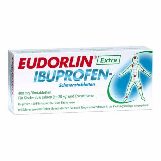 EUDORLIN Extra Ibuprofen-Schmerztabletten 20 stk von BERLIN-CHEMIE AG PZN 06158908