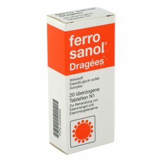 Ferro sanol 40mg Dragees 20 stk von UCB Pharma GmbH PZN 02520695