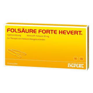 Folsäure Hevert forte Ampullen 10X2 ml von Hevert-Arzneimittel GmbH & Co. K PZN 04907004