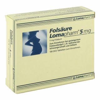 Folsäure Lomapharm 5 mg Tabletten 100 stk von LOMAPHARM GmbH PZN 01713357