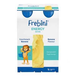 Frebini Energy Drink Banane Trinkflasche 4X200 ml von Fresenius Kabi Deutschland GmbH PZN 00063791